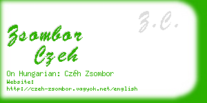 zsombor czeh business card